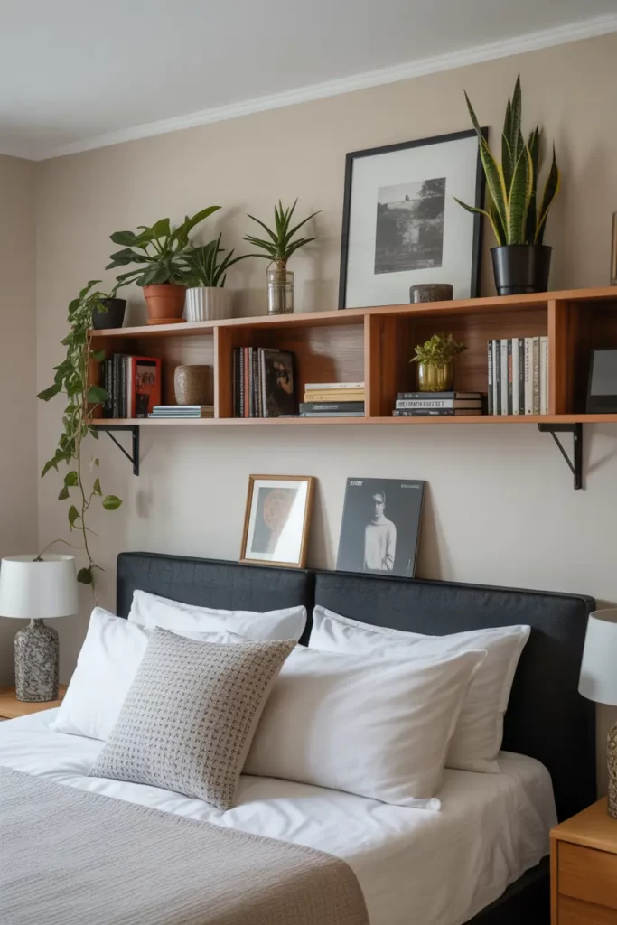 Bedroom Shelf With Vinyl Display