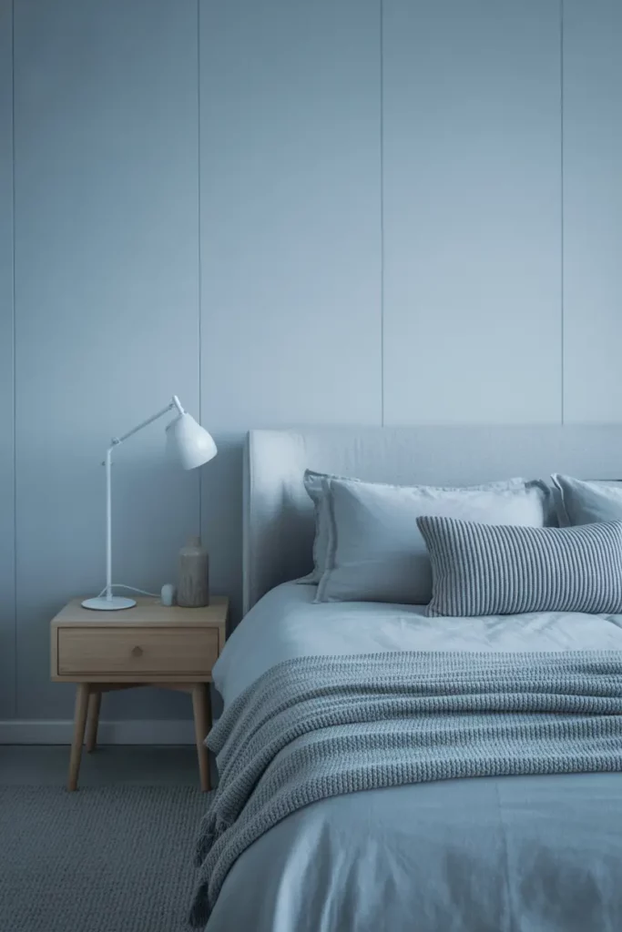 Blue Bedroom with Scandinavian Simplicity