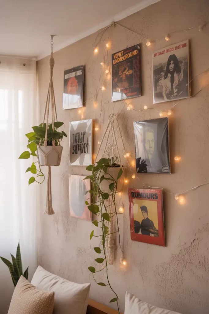 Boho Bedroom Album Wall