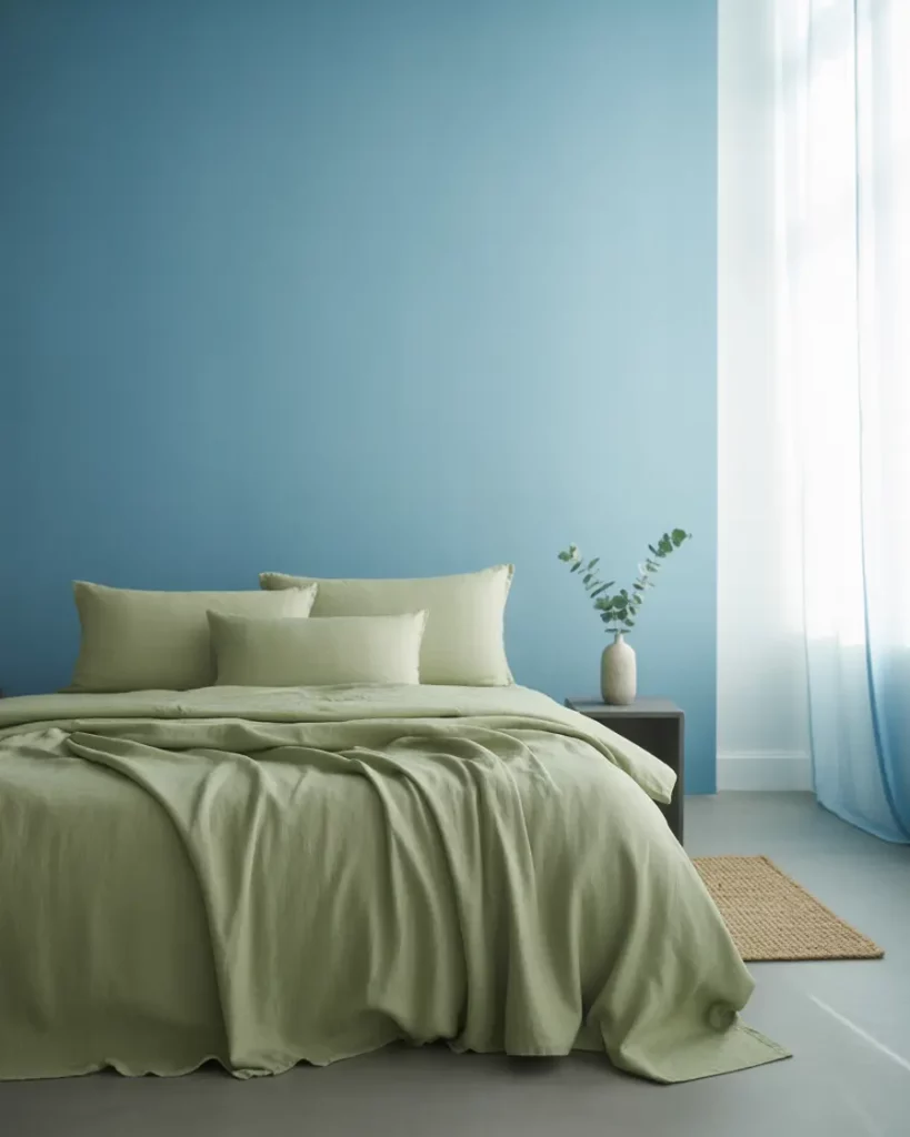 Celery Green and Sky Blue Layers