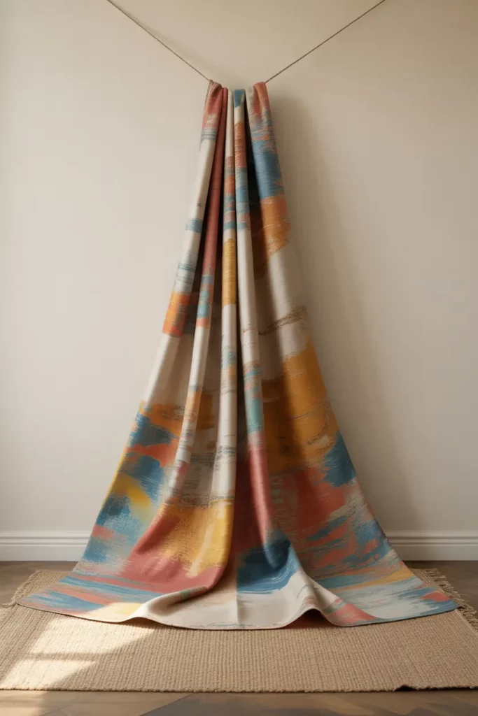DIY Tapestry or Fabric Wall Hanging