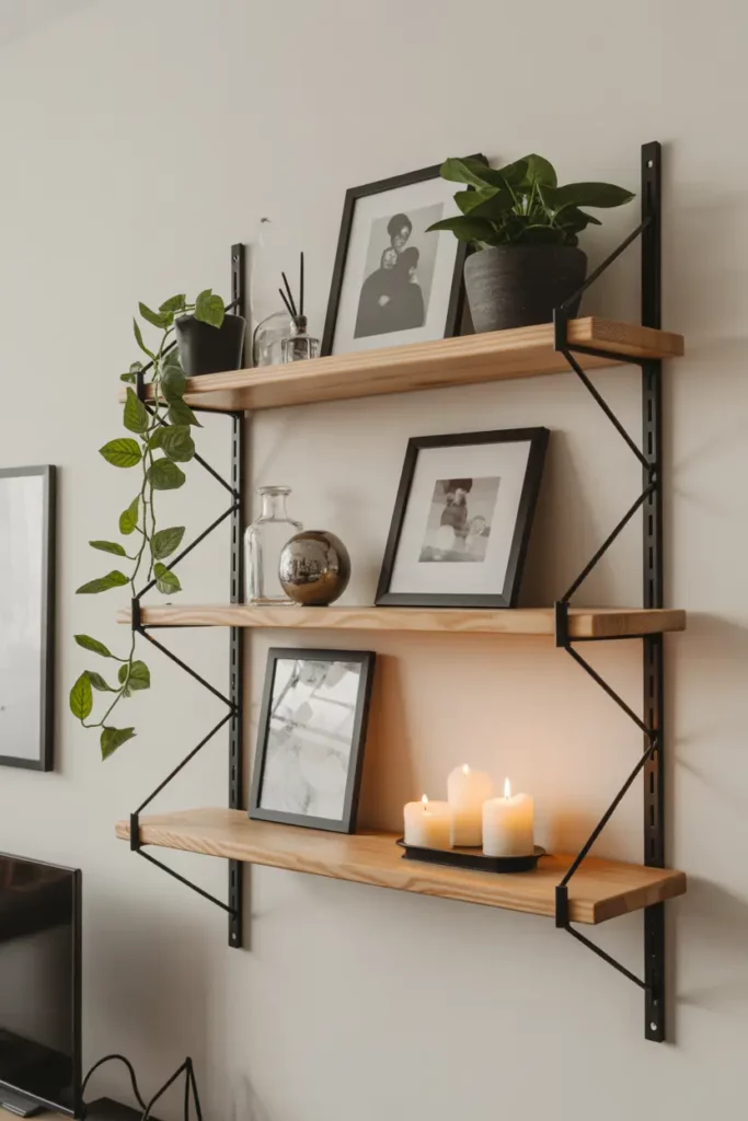 Floating Shelves to Showcase Treasures