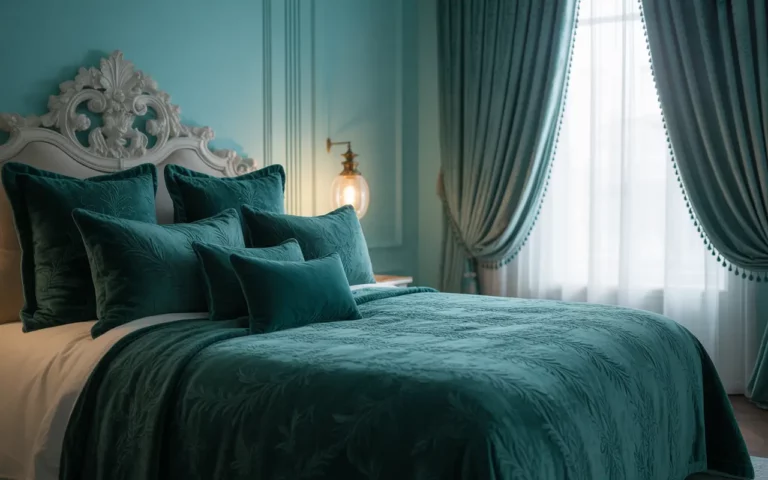 Green And Blue Bedroom