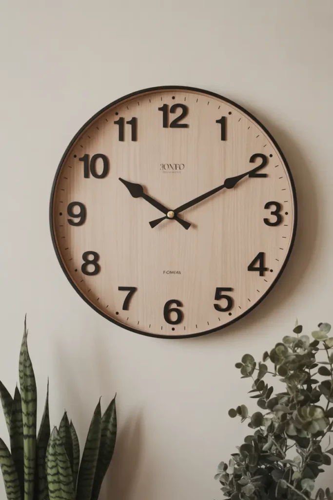 Handmade Wall Clock for Functional Art