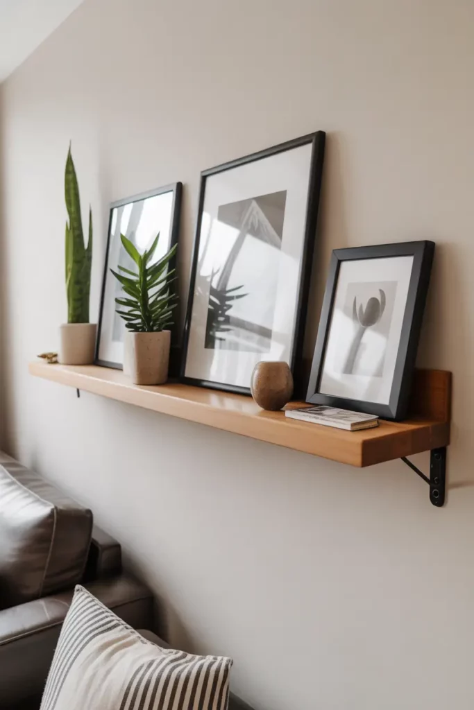 Hanging Photo Ledge for Flexible Displays