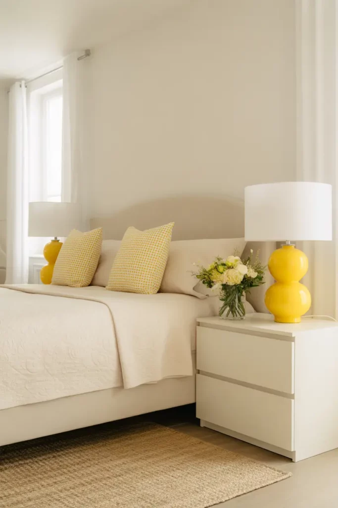 Lemon Yellow Lamps for Subtle Pops of Brightness