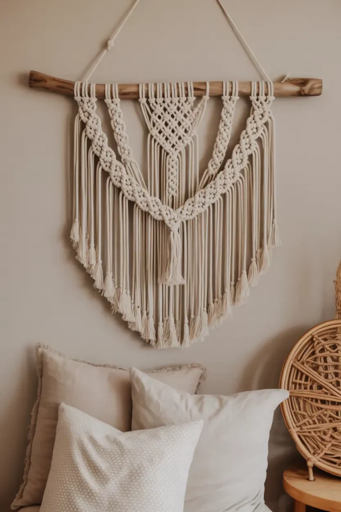 Macramé Wall Hanging for a Boho Touch