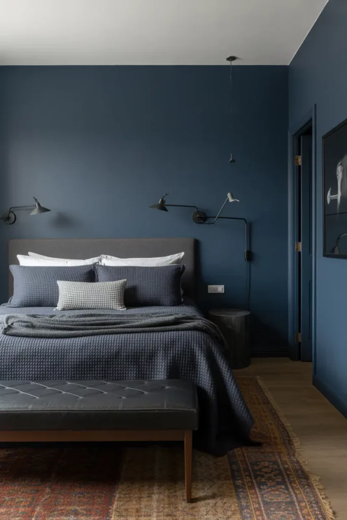 Navy and Charcoal Layers for Depth