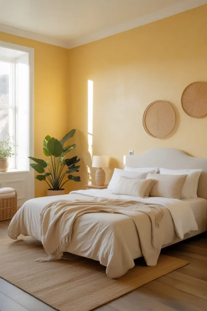 Pale Yellow Walls for a Soft, Airy Feel