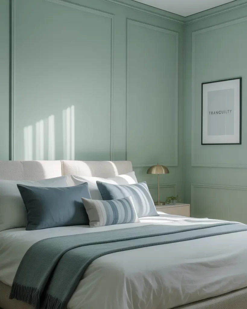 Pistachio Green With Cool Steel Blue