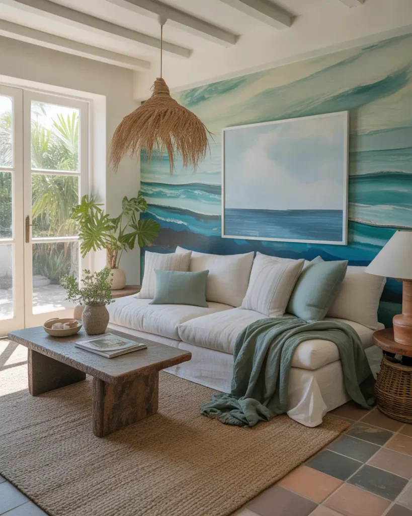 Sea Glass Palette With Organic Textures