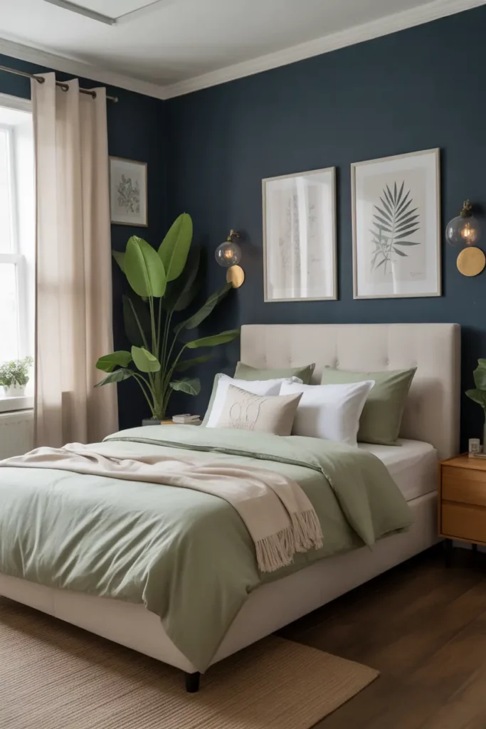 Serene Navy and Sage Palette