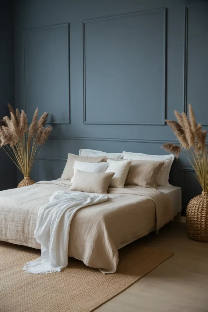 Soft Navy Tones with Beige and Linen