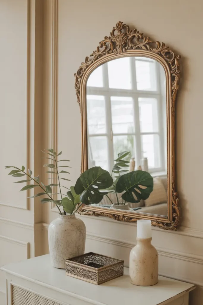 Vintage Mirror for an Elegant Accent