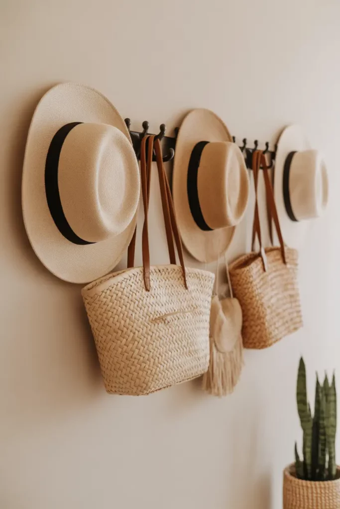 Wall Hooks and Hanging Hats for Style and Storage