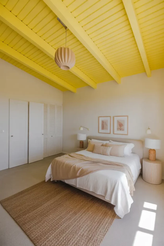 Yellow Ceiling for an Unexpected Surprise